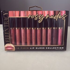 Ellen Tracy Rosy Nudes 10-Piece Lip Gloss Collection
